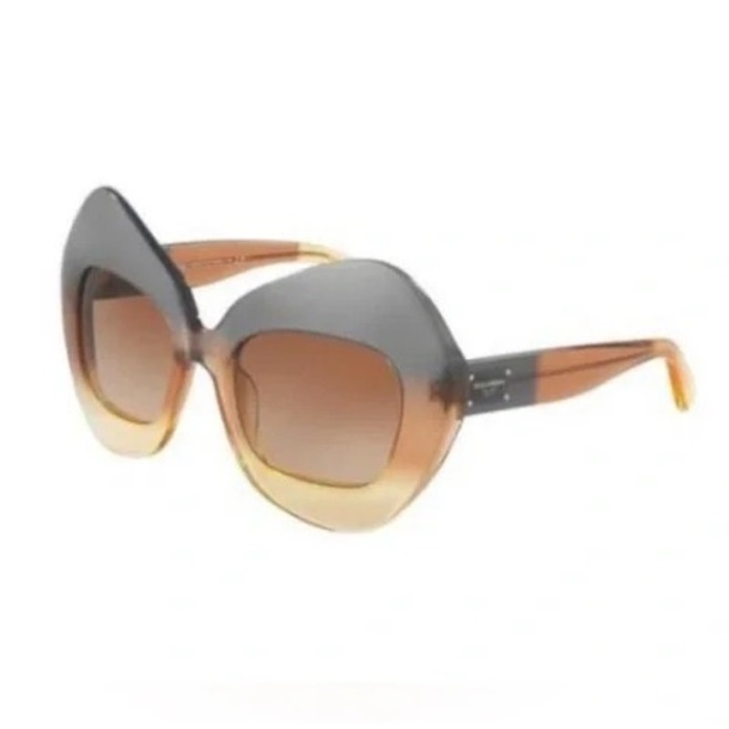 Dolce & Gabbana DG4290 Oversized Ombre Butterfly Sunglasses Gray/Honey