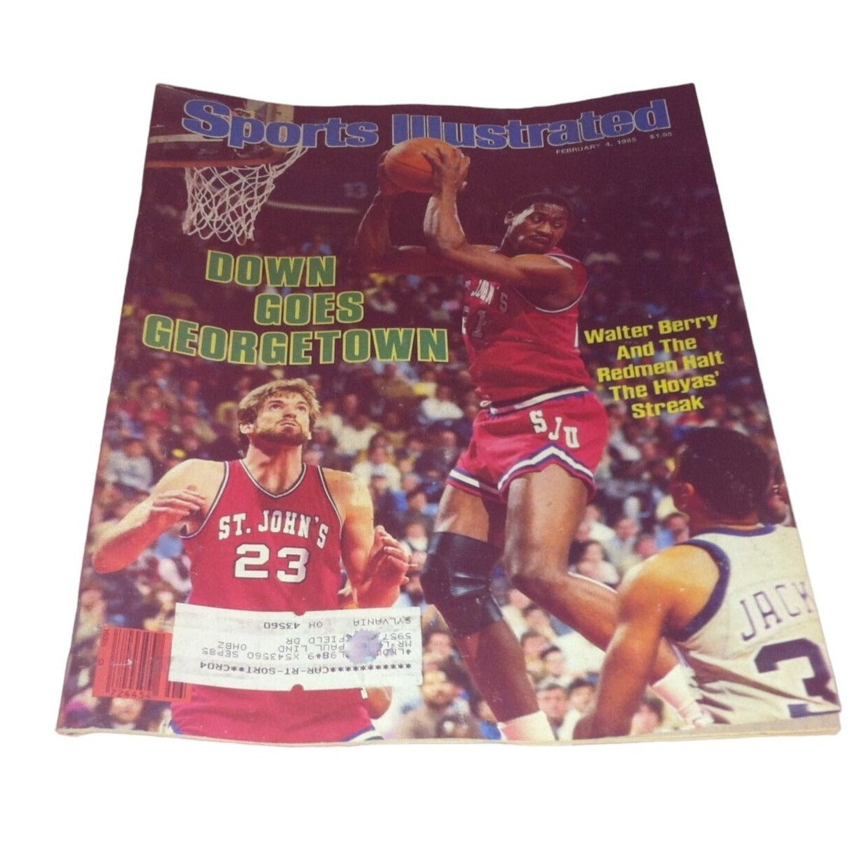 Vintage Sports Illustrated Magazine February 4, 1985 Down Goes Georgetown