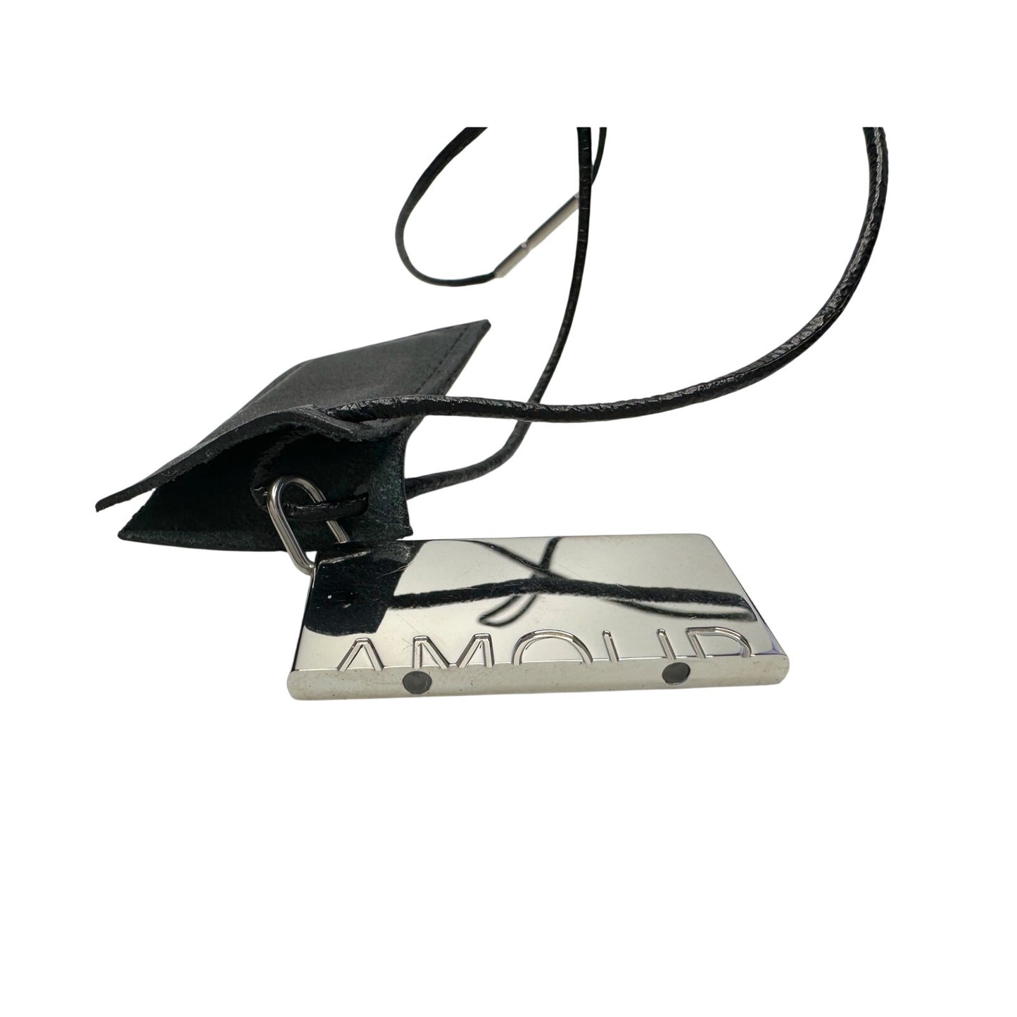 Hermes Leather Cord "AMOUR" (Top Only) Symbols Pendant