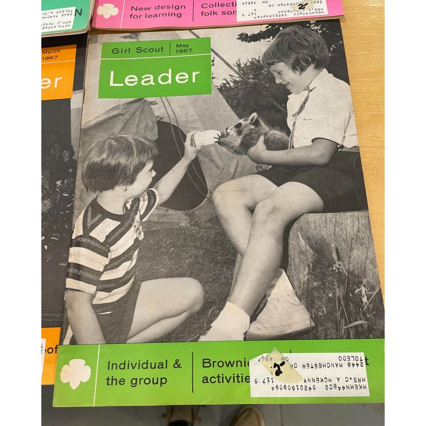 Vintage Girl Scout Leader Magazines (5) - Jan, Feb, March, April, May 1967