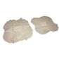 Set of 2 White/Cream Colored Handmade Crocheted Table Placemats/Doilies - A+ Stuff