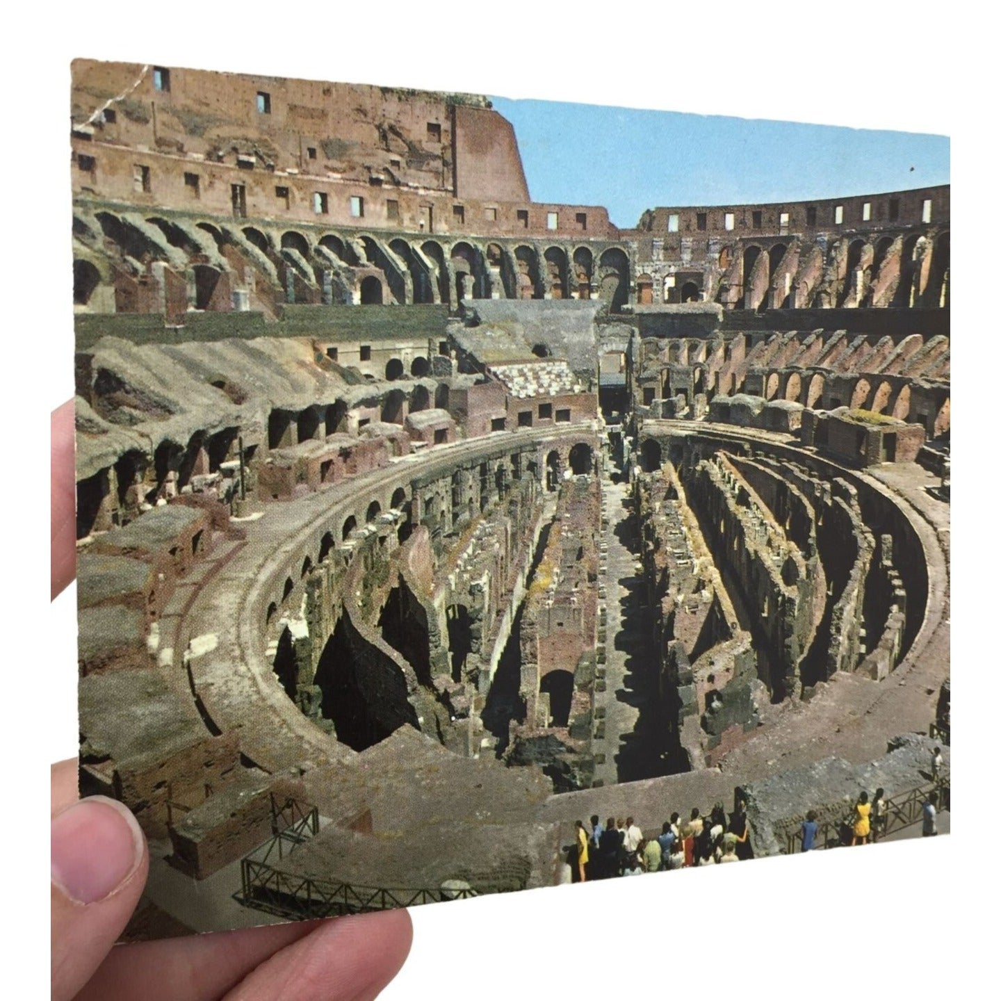 Vintage Collectible Roma Inside the Colosseum Souvenir Post Card