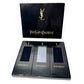 Yves Saint Laurent (YSL) Dress Socks Gift Set (Blue, Gray, Black)