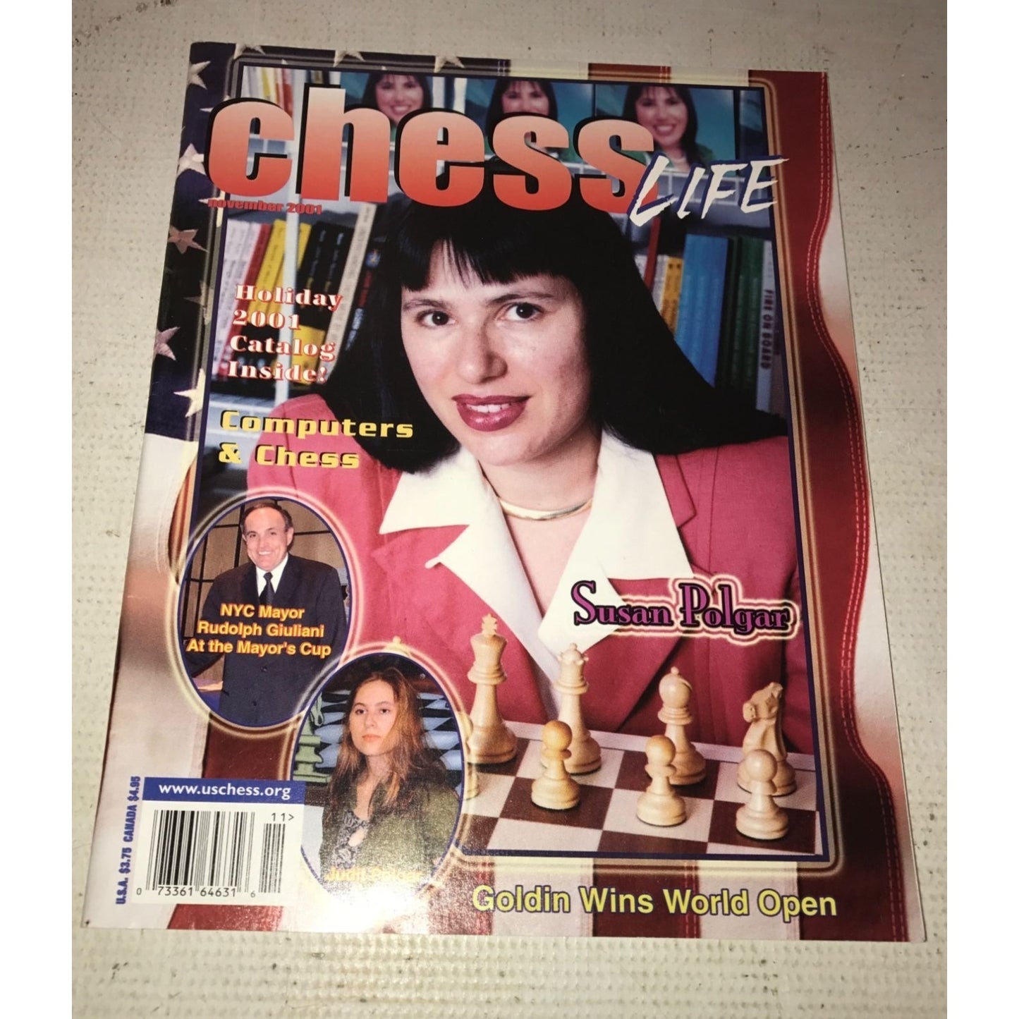 Vintage Bundle Of 4 Collectible Chess Life Magazines (July, Oct, Nov, Dec 2001)