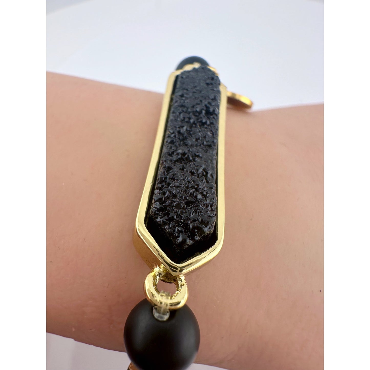 Kinsley Armelle Adelaide Collection Raven Quartz Bracelet