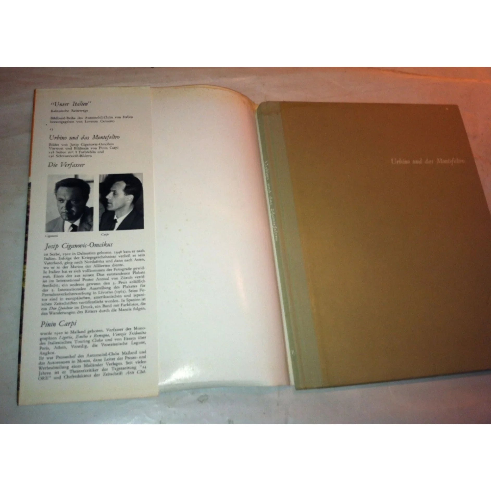 Urbino und das Montefeltro Automobil Club Von Italien Vintage Book - A+ Stuff