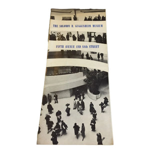 Vintage Solomon R. Guggenheim Museum Souvenir Brochure