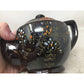 Vintage Mid Century Brown Handled and Lidded Teapot with Flower Design