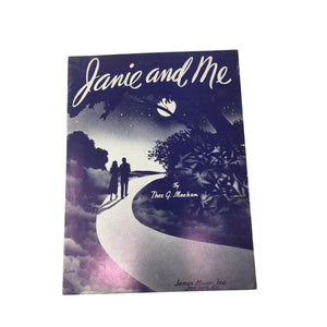 Vintage 1948 copy of the sheet music for "Janie and Me"