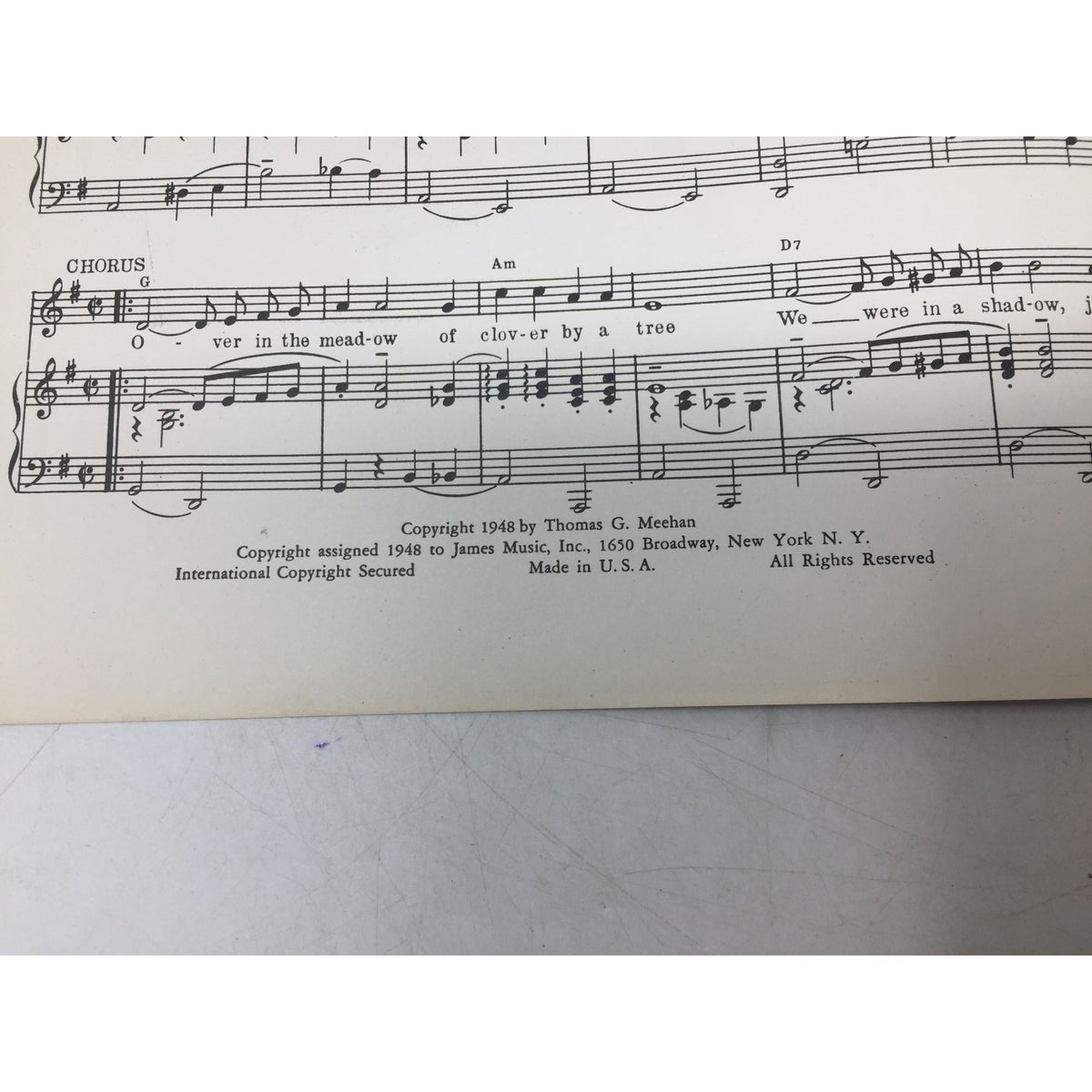 Vintage 1948 copy of the sheet music for "Janie and Me" A+ Stuff  A+ Stuff SHEET MUSIC