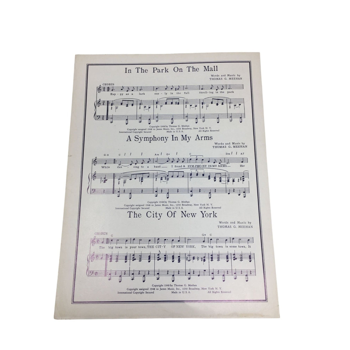 Vintage 1948 copy of the sheet music for "Janie and Me" A+ Stuff  A+ Stuff SHEET MUSIC
