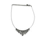 Women's Silver Tone Waterfall Chain Necklace