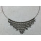 Women's Silver Tone Waterfall Chain Necklace