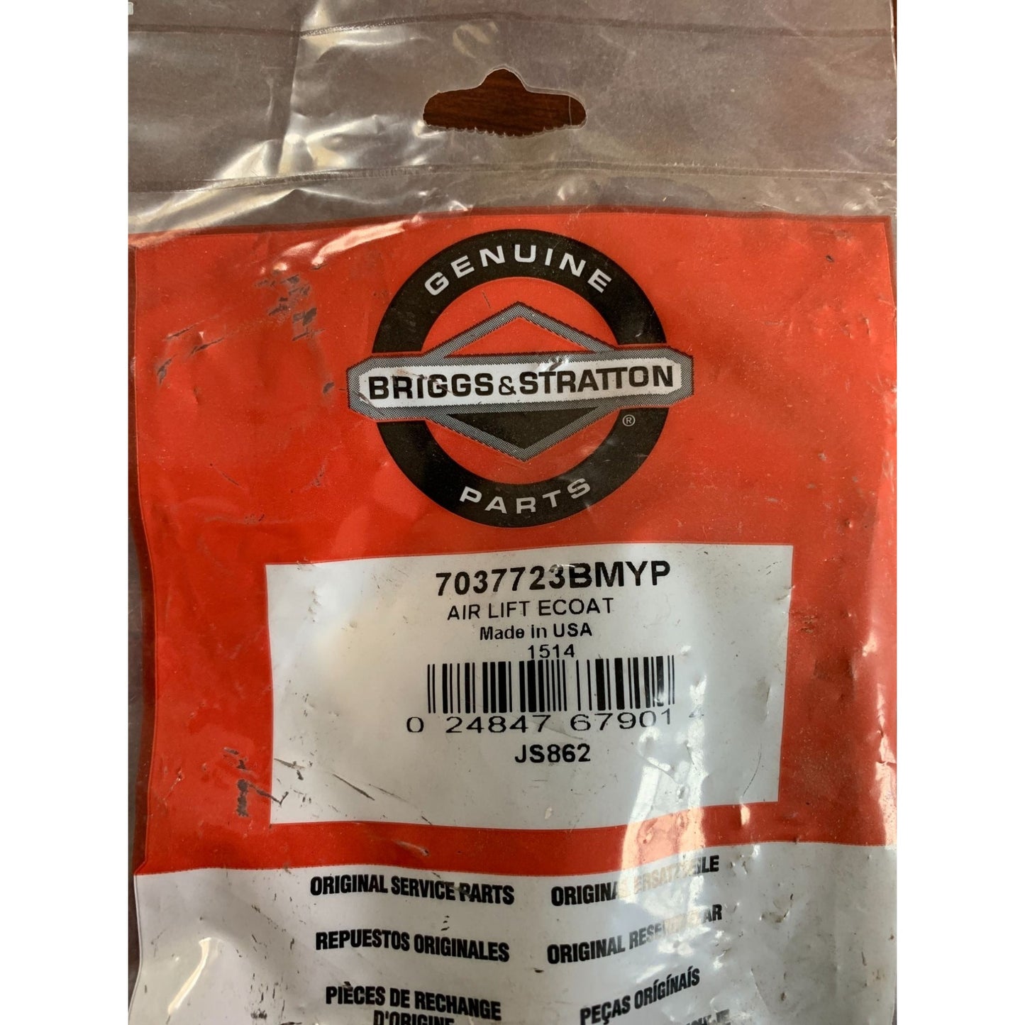 Briggs & Stratton Genuine Part Air Lift Ecoat  Part No 7037723BMYP