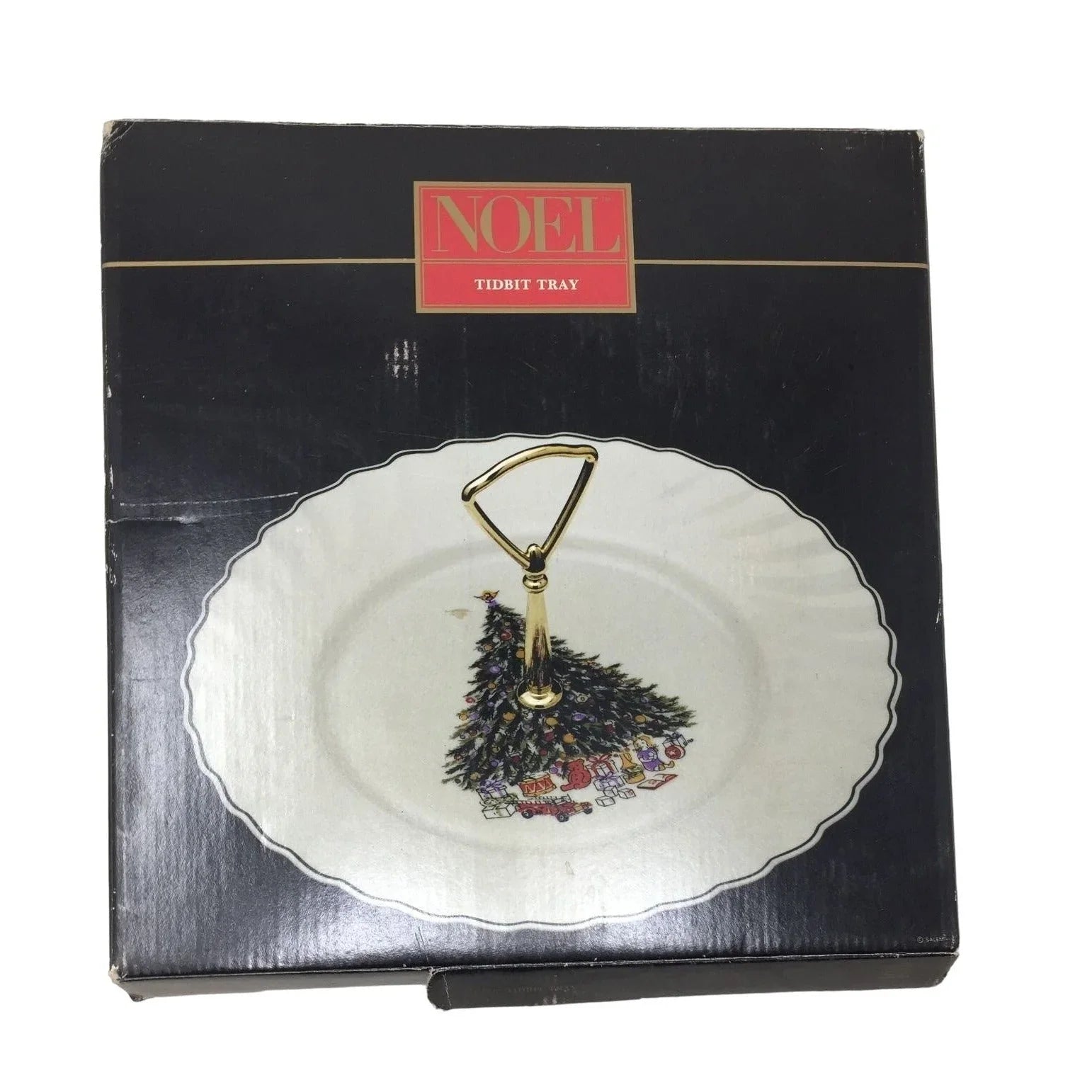 Salem China NOEL Serving Tray with Metal Handle The Salem China Company  A+ Stuff