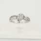 1/4 Carat Natural Diamond Small Bloom Flower Cluster Promise Ring Size 7.25