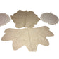 Set of 4 White/Cream Colored Handmade Crocheted Table Placemats/Doilies - A+ Stuff