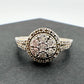 Pretty Round Natural Diamond Ring Size 7