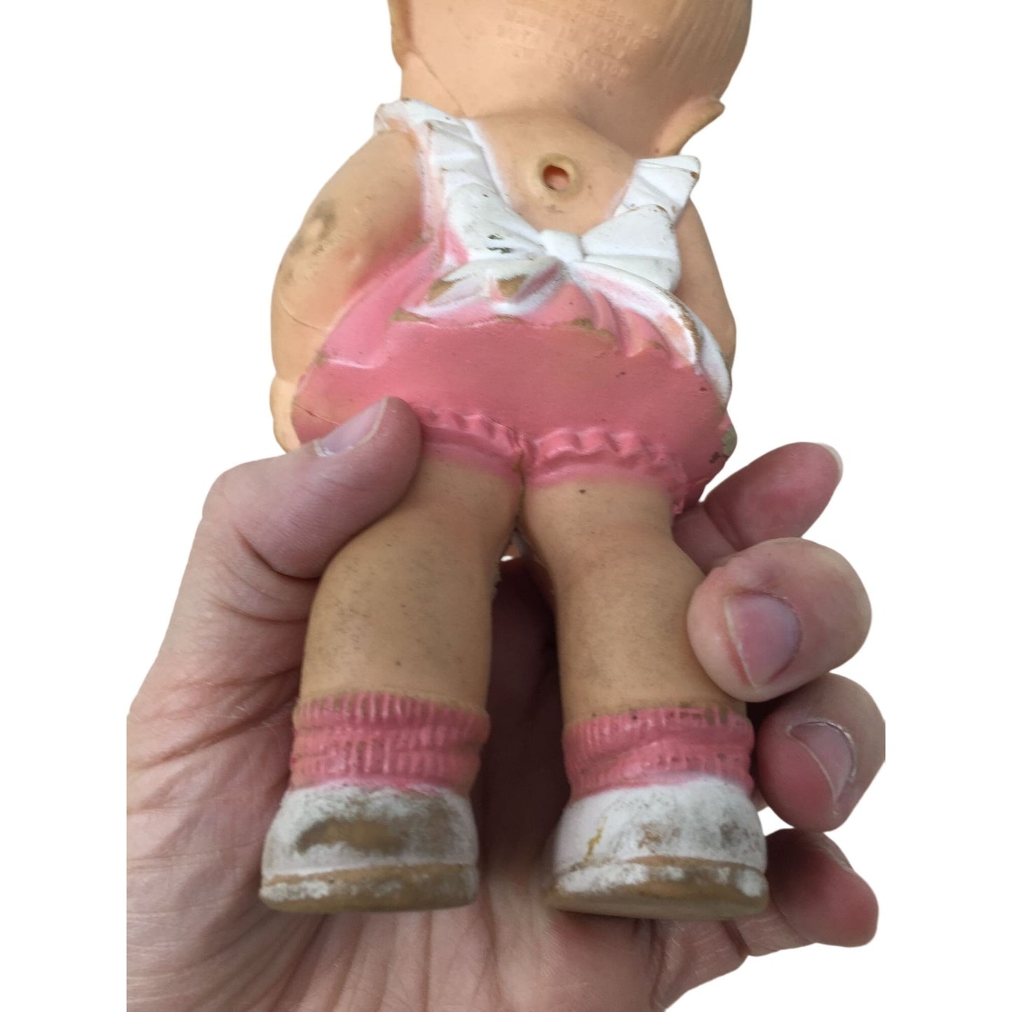 Vintage Collectible Kewpie Doll with Neat Hair/Dress- Slight Squeak when you squeeze doll