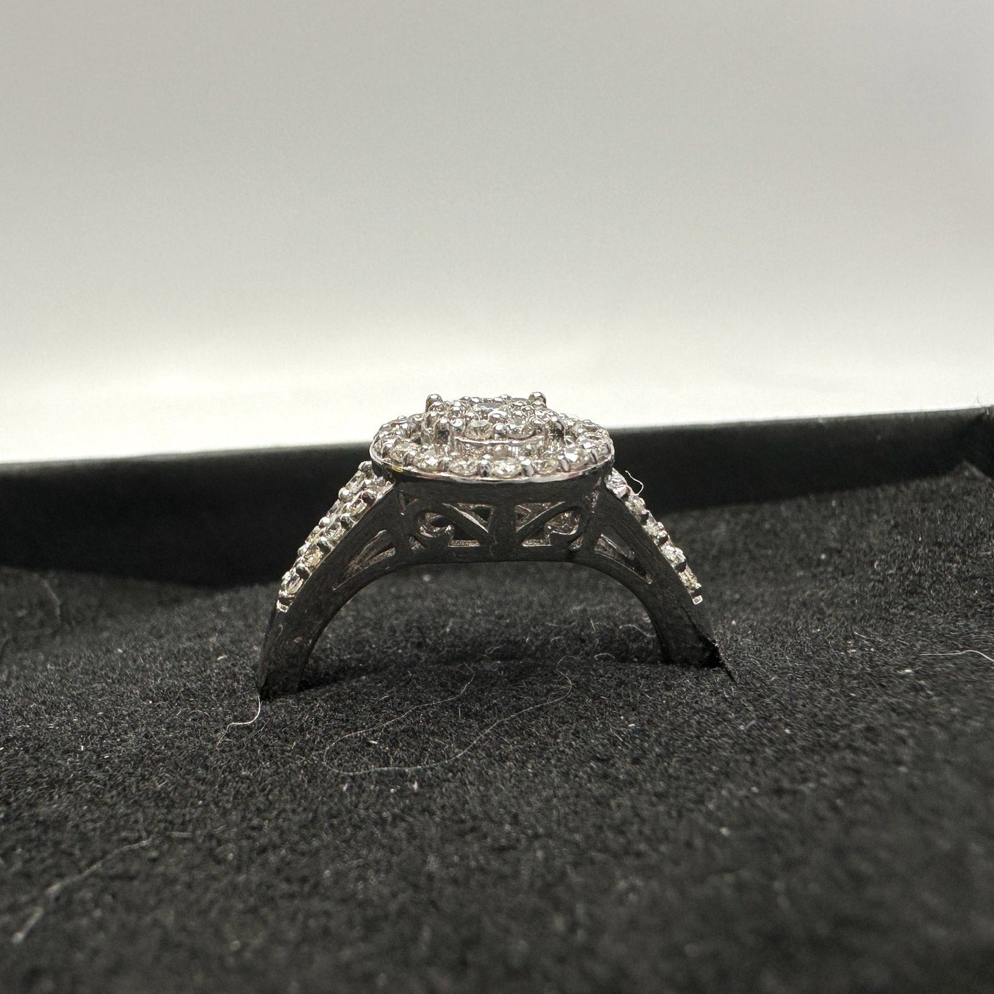 Brilliant 1/2 Ct Split Shank Lab Created Diamond Ring - Beautiful! - Size 6.75 Sun  A+ Stuff Diamond Ring