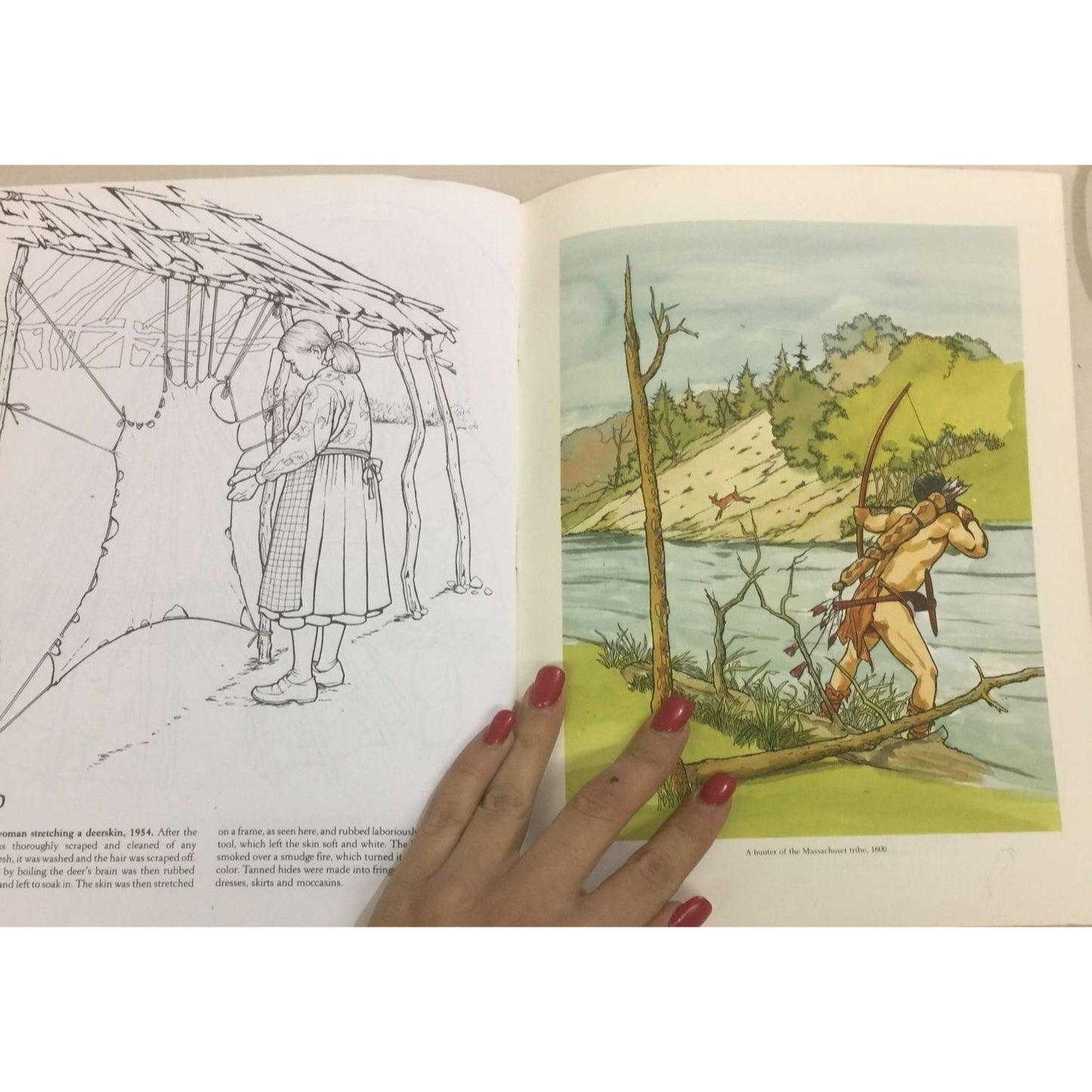 Woodlands Indians Coloring Book by Peter F Copeland