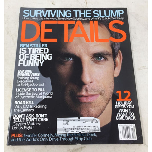 Details 2001 Magazine- Surviving the Slump- Ben Stiller Is Tired Of Being Funny