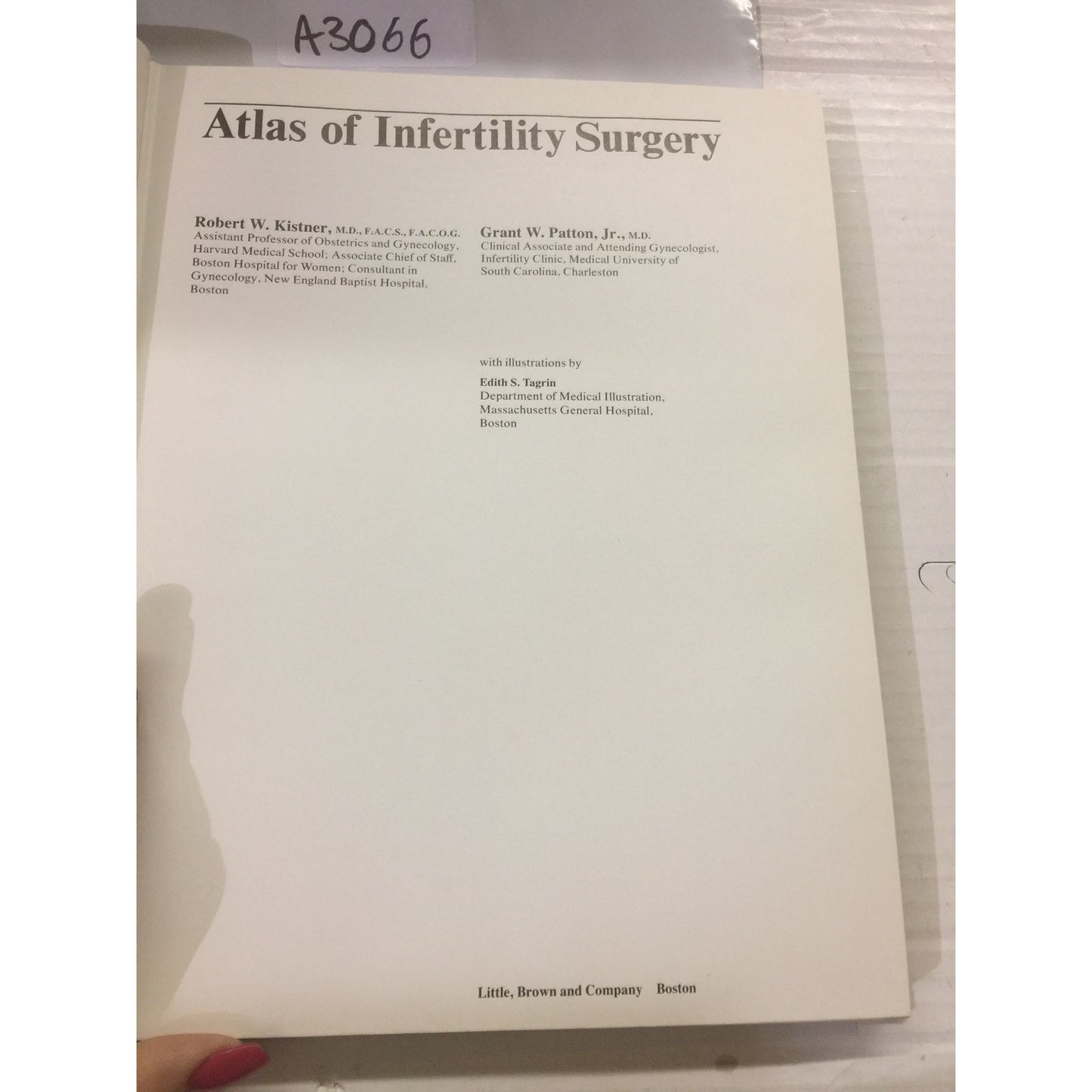 Atlas of Infertility Surgery Hardback Textbook