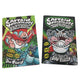 Pair of Captain Underpants Hardcover books by Dav Pilkey