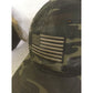 Mens Adjustable Green Camo American Flag Hat