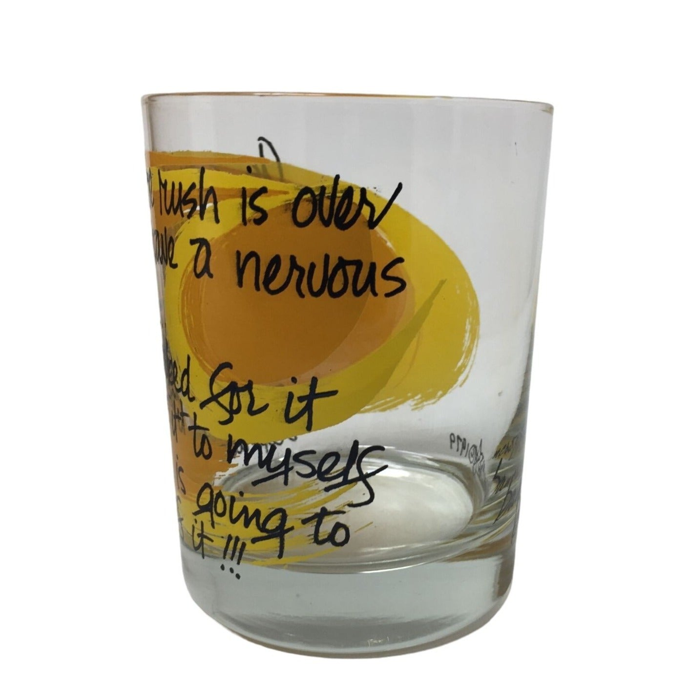 Vintage Motivational Quote Tumbler Drinking Glass