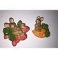 Pair of Vintage Ceramic Magnets Mice with Berries & Carrots