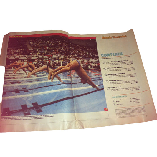Vintage 1984 Sports Illustrated Magazine - The U.S. Swimming Trials