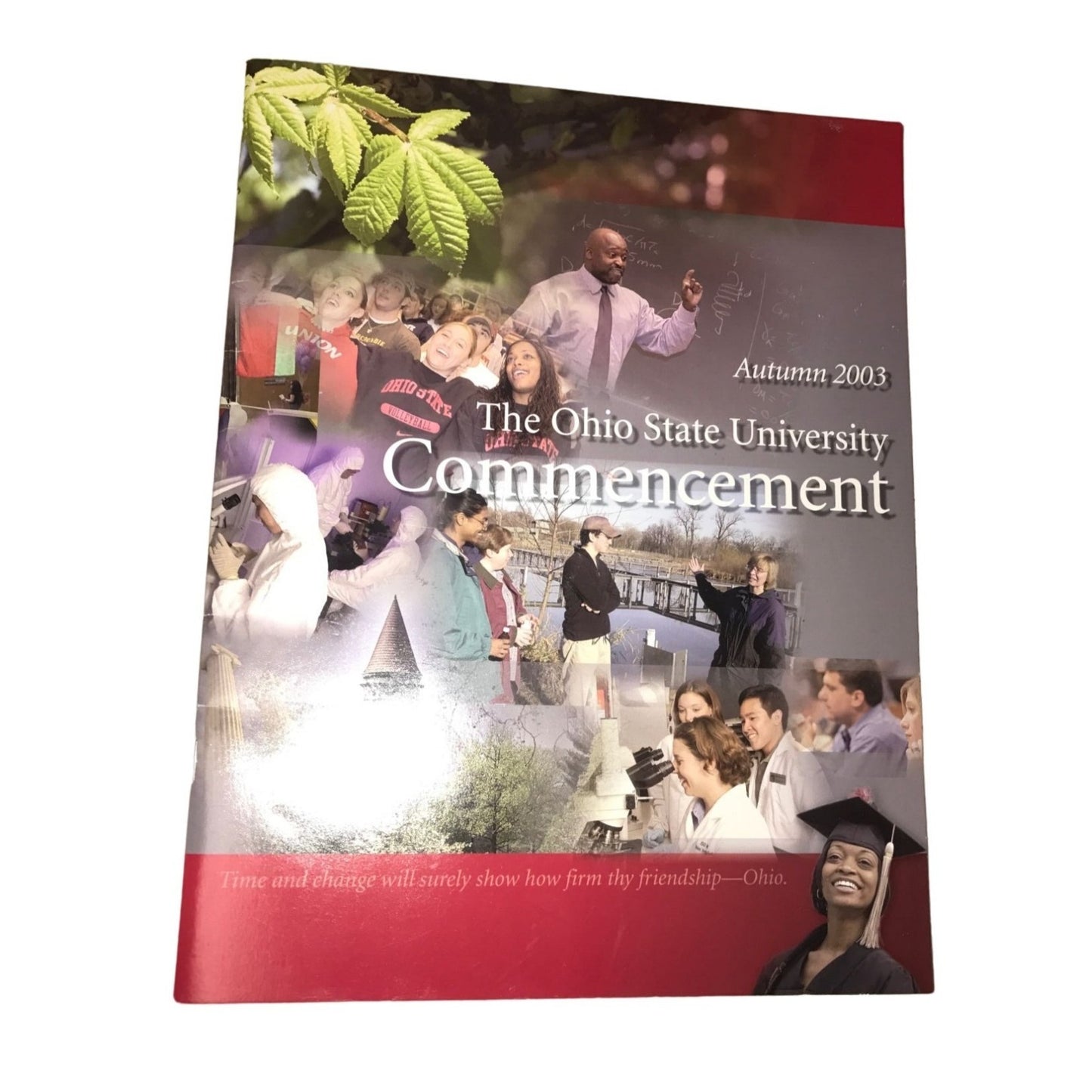 Ohio State University commencement Autumn Vintage 2003 program