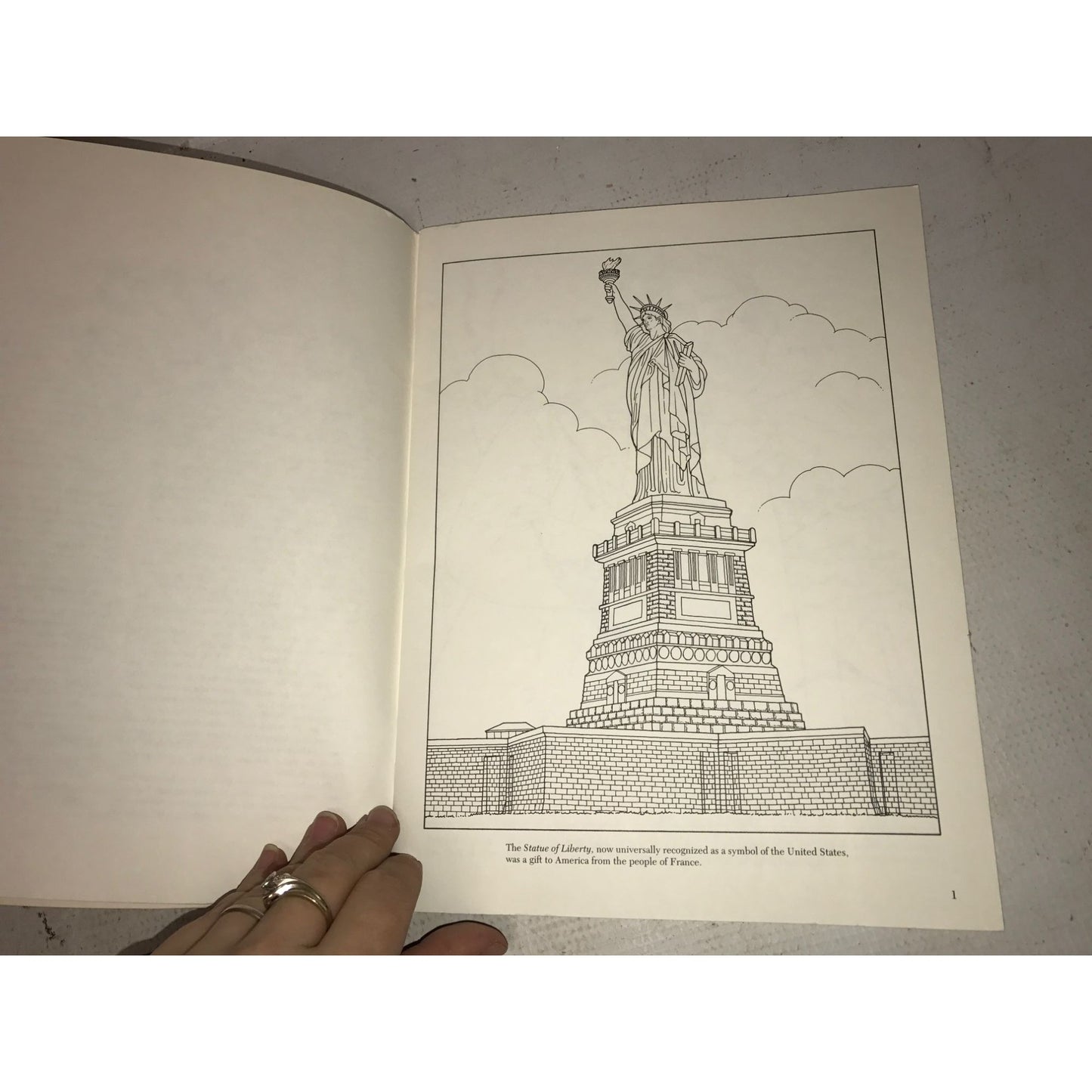 Statue of Liberty and Ellis Island Dover Coloring Book - AG Smith