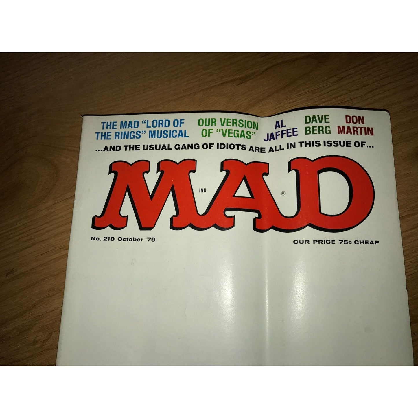 Vintage October 1979 MAD Magazine Number 210