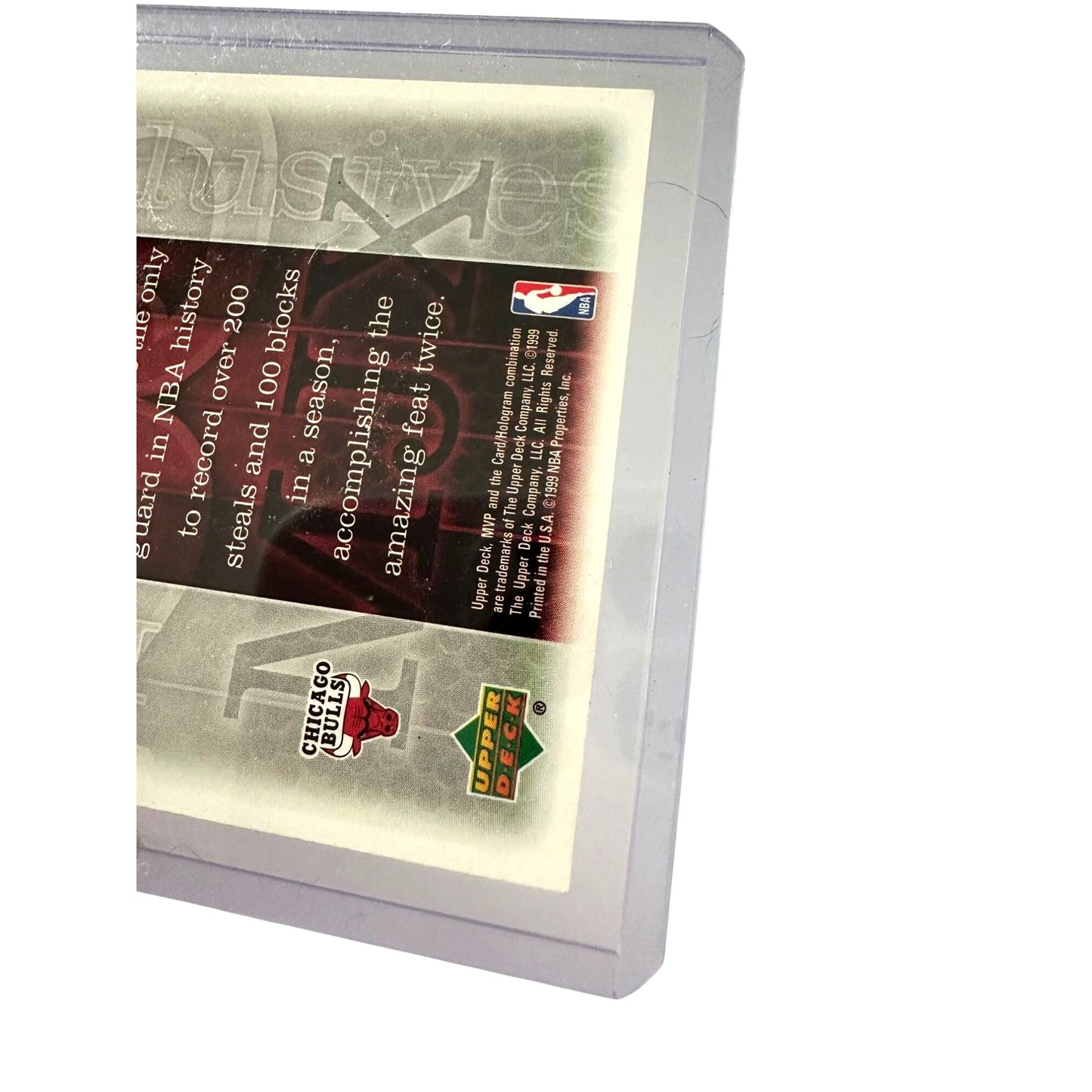 Michael Jordan MJ Exclusives Upper Deck 1999 MVP Card Bulls #23 Black Uniform