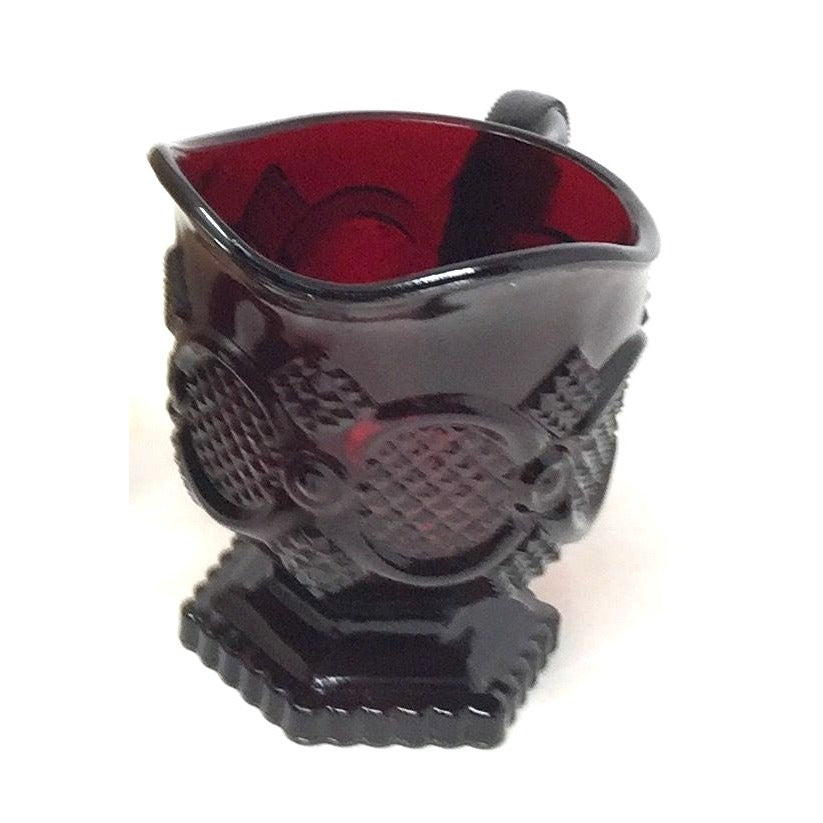 Vintage Avon 1876 Cape Cod Collection Ruby Red Glass Creamer Pitcher Avon  A+ Stuff Drinking, Dining & More