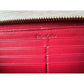 YSL Yves Saint Laurent Red Patent Leather Zippy Wallet