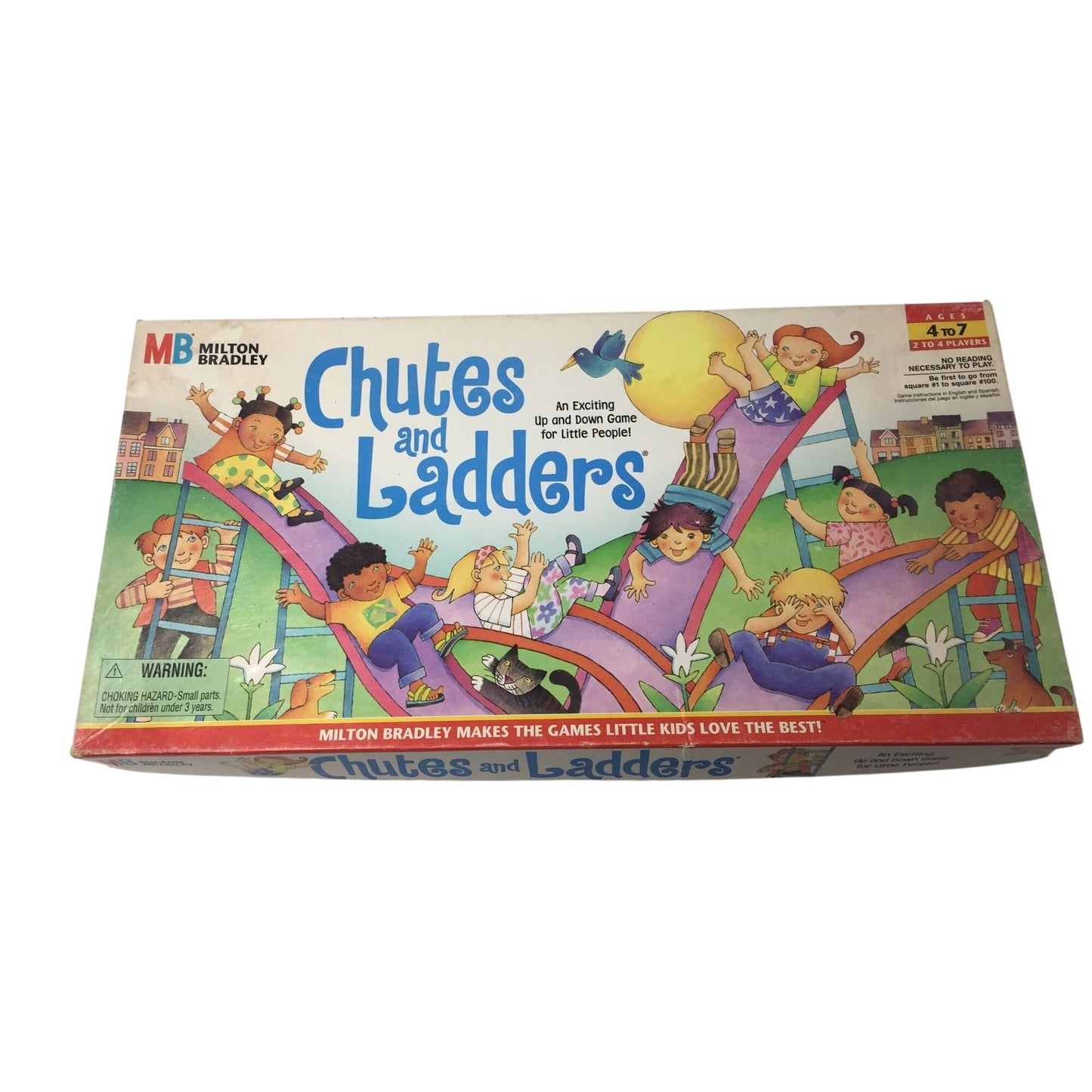 Vintage Chutes and Ladders MILTON BRADLEY Company Board Game (Incomplete)