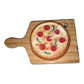 Pizza on Pizza Board Small Wooden Magnet - 3"