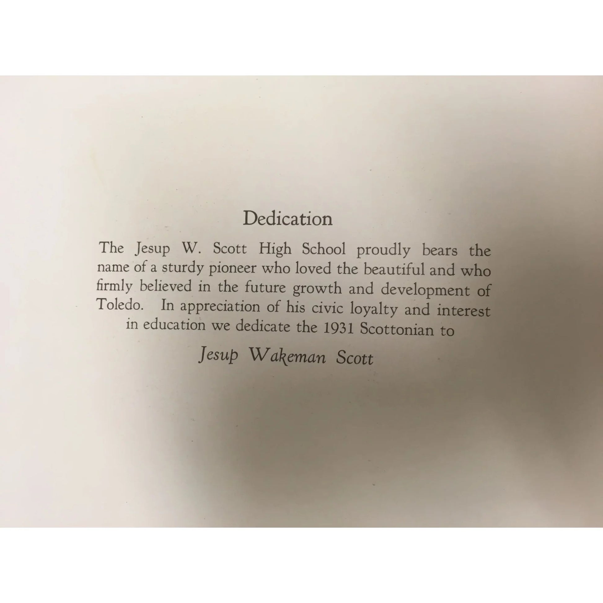 Scottonian Class of 1931 Vintage Yearbook- Scott High School - A+ Stuff