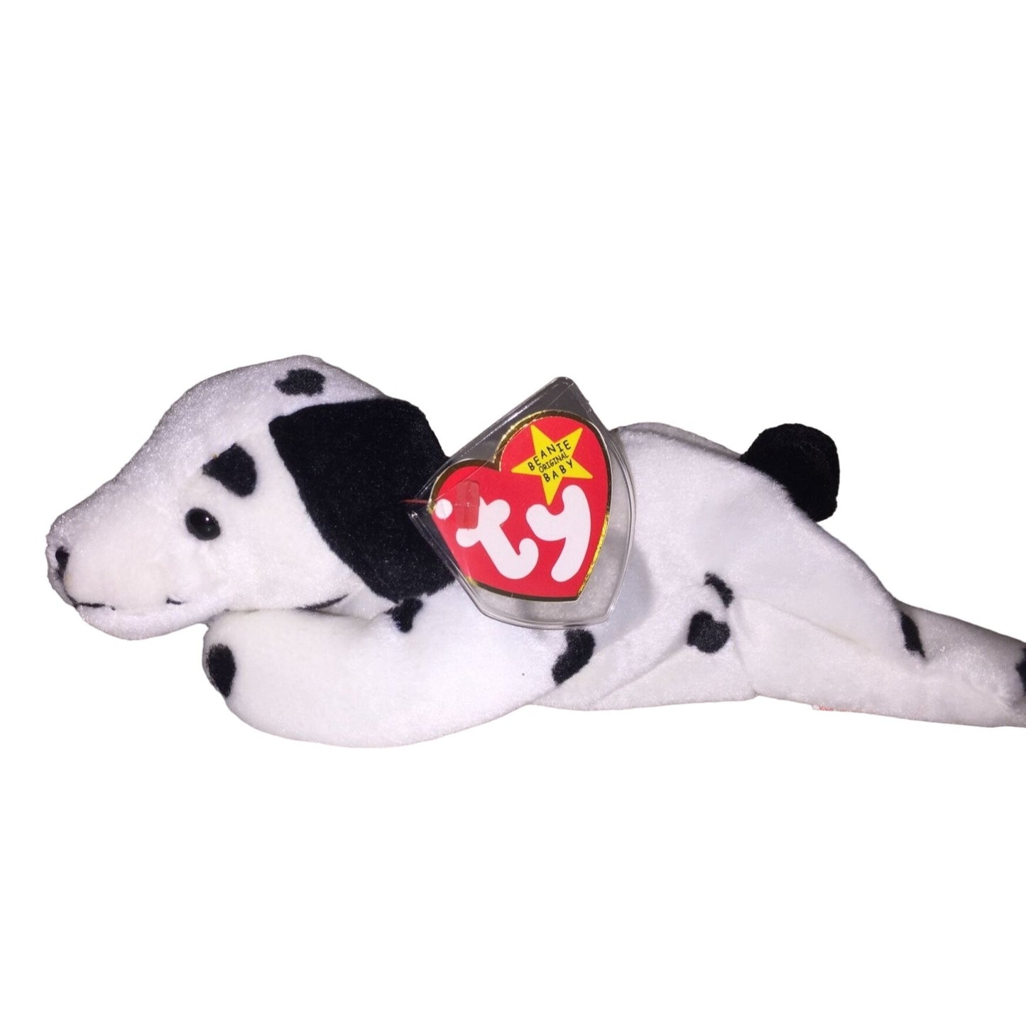 The Beanie Babies Collection TY Plush Dog named "Dotty"