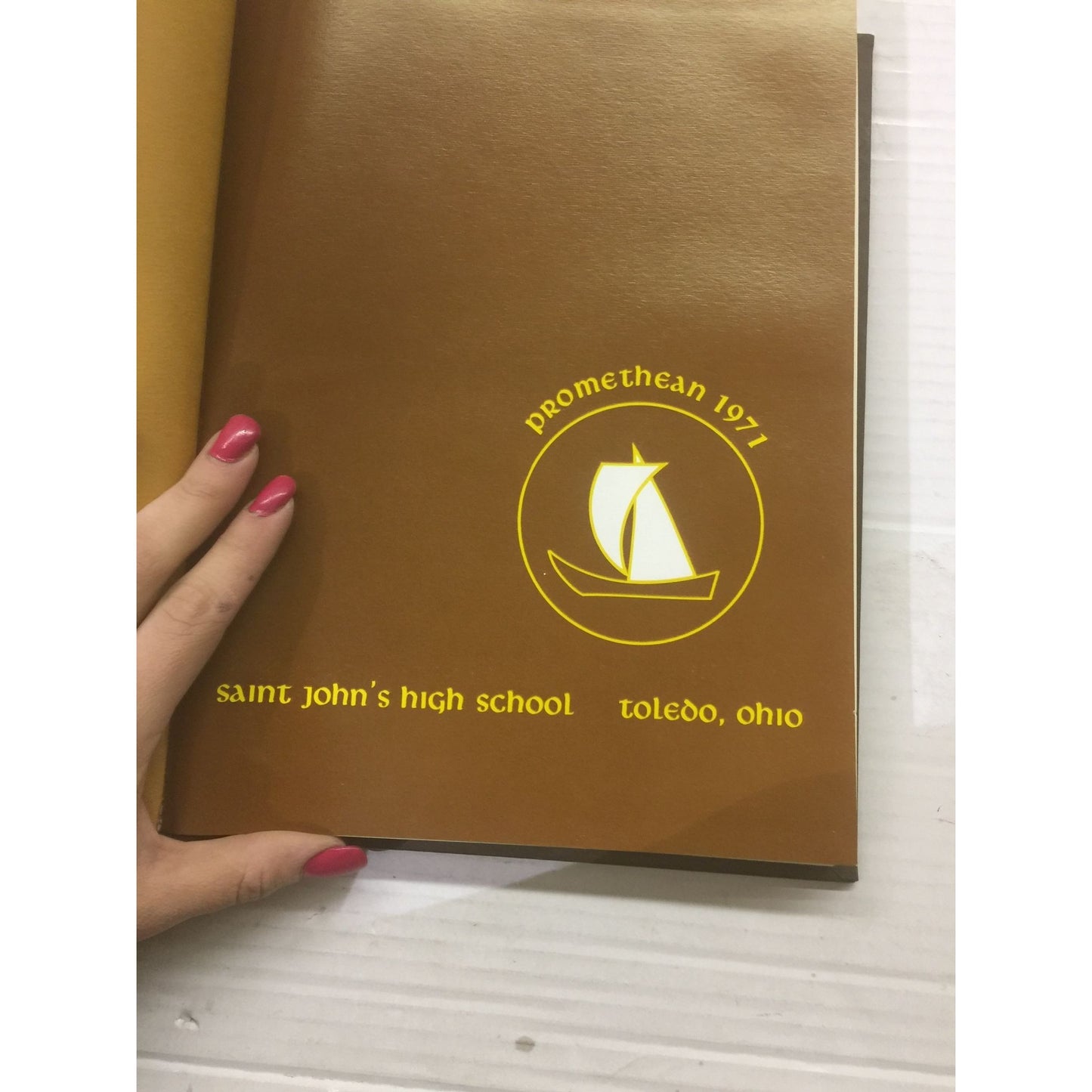 Vintage Promethean 1971 Saint John's High School Toledo Ohio Yearbook