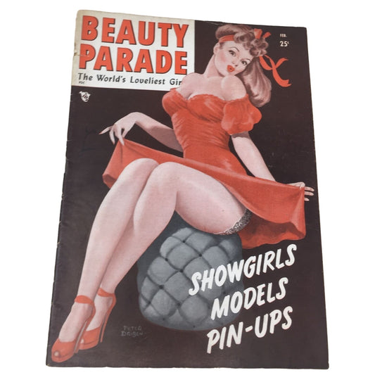 Vintage Beauty Parade The World's Loveliest Girl Showgirls Models Pin-Ups Magazine