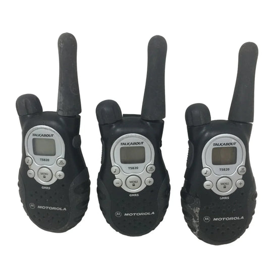 Set of 3 Talkabout Motorola Small Walkie Talkies (Untested) T5820 Motorola  A+ Stuff