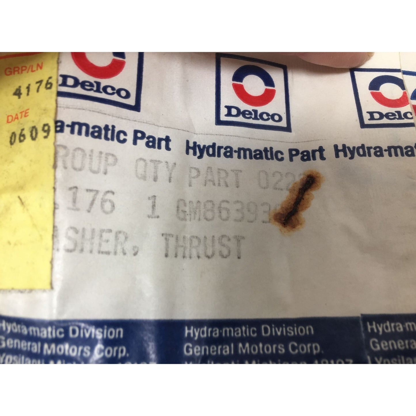 Delco Hydra-matic GM General Motors WASHER THRUST Part #8639300 (2)