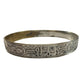 Symbol Etched Silverplated Bangle bracelets Stamped MEXICO (6)