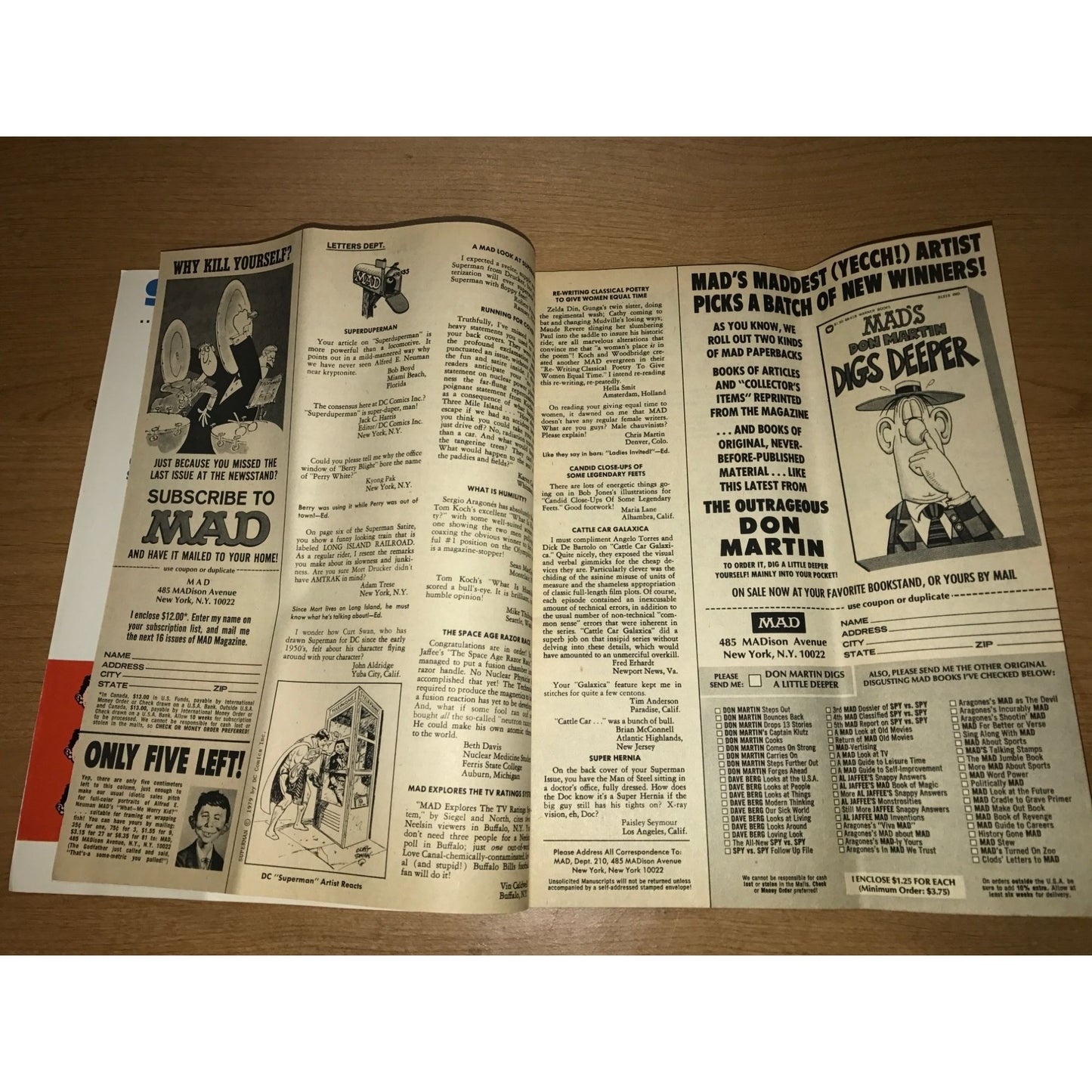 Vintage October 1979 MAD Magazine Number 210