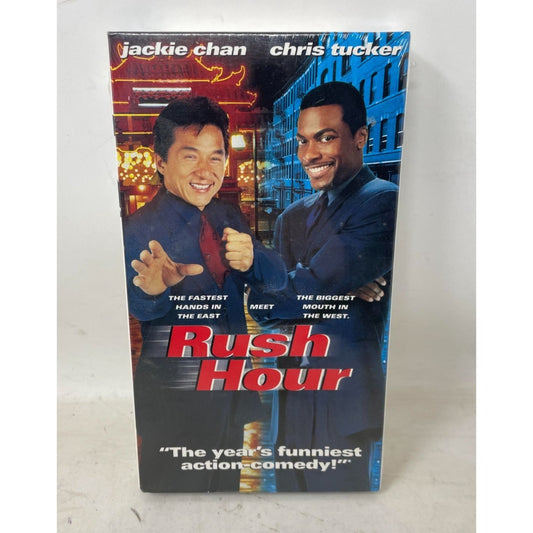 Rush Hour Action Comedy VHS Tape (New!) Starring Jackie Chan/Chris Tucker