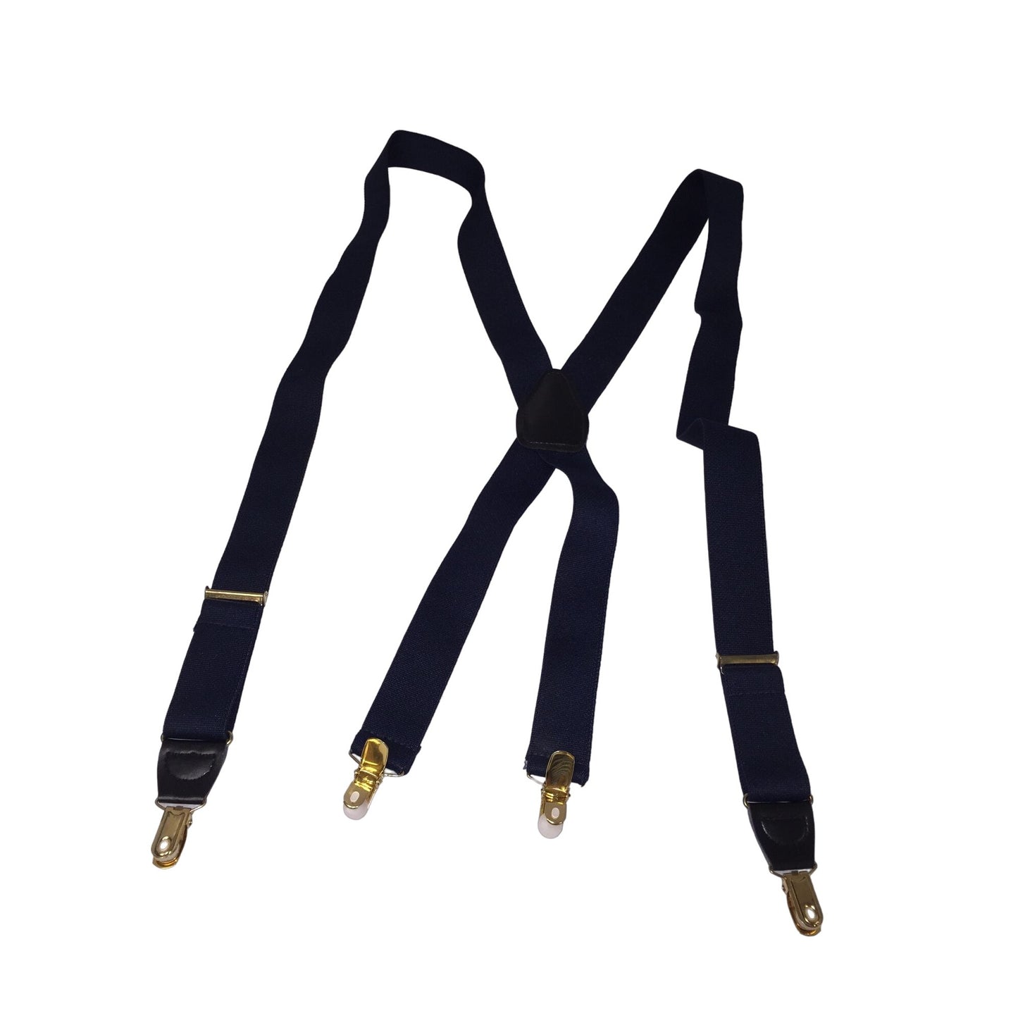 Men's Elastic X-Back Suspenders with Brass Hardware